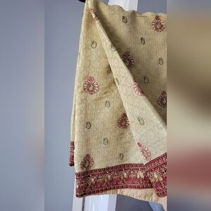 Golden saree with blouse